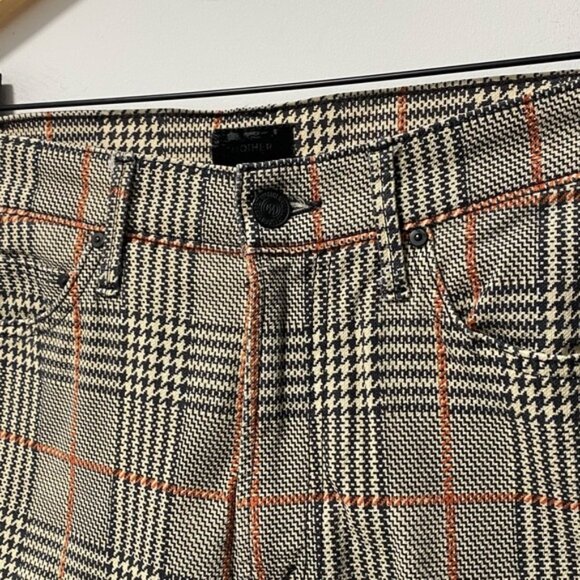 Mother The Insider High Rise Plaid Ankle Jeans Size 26 - Picture 9 of 14